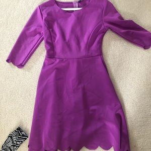 Stunning purple scallop dress